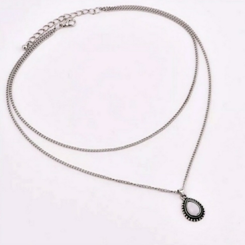 NEW Retro Dip Pendant Boho Bohemian Necklace - Picture 3 of 3